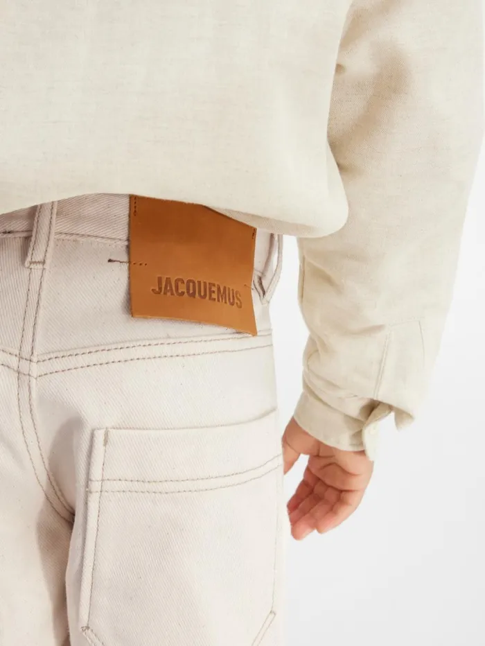 WomenMen Bottoms JACQUEMUS The DeNmes Kids039 Denim Shorts Offwhite WomenMen Bottoms JACQUEMUS The DeNmes Kids039 Denim Shorts Offwhite
