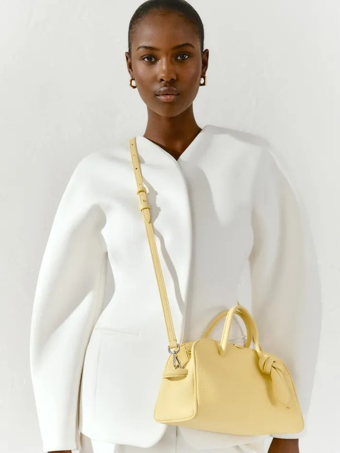 WomenMen Crossbody and Handbags JACQUEMUS The Small Turismo Light Yellow