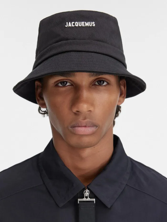 WomenMen Hats JACQUEMUS The Gadjo Bucket Hat Black WomenMen Hats JACQUEMUS The Gadjo Bucket Hat Black