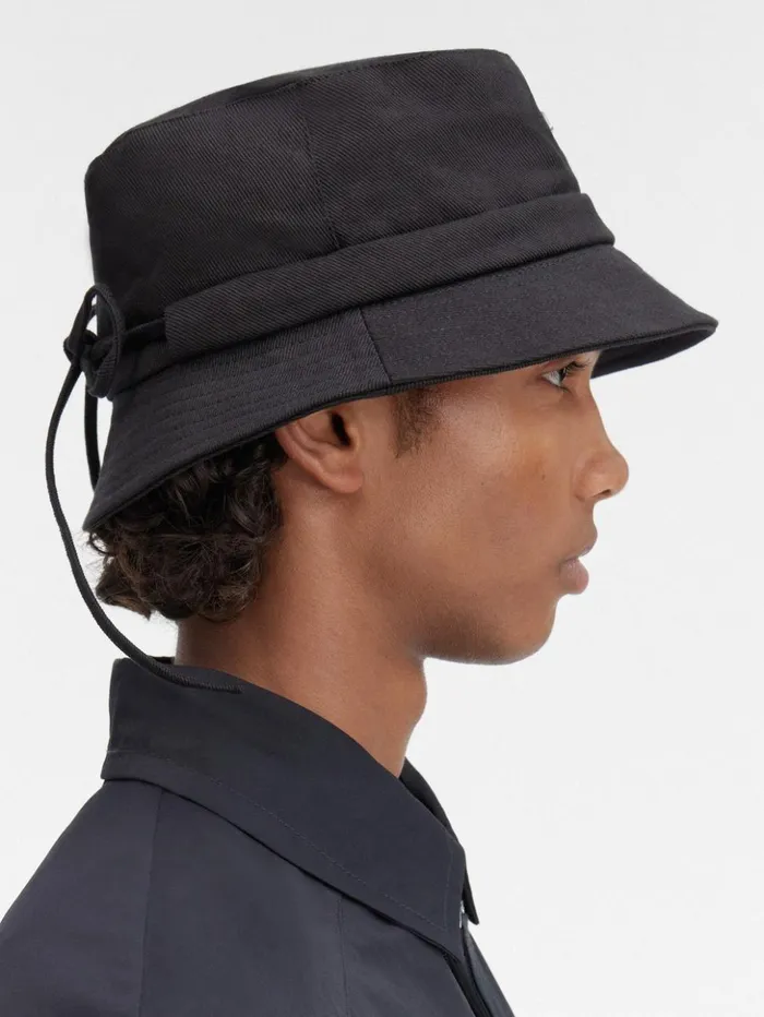 WomenMen Hats JACQUEMUS The Gadjo Bucket Hat Black WomenMen Hats JACQUEMUS The Gadjo Bucket Hat Black