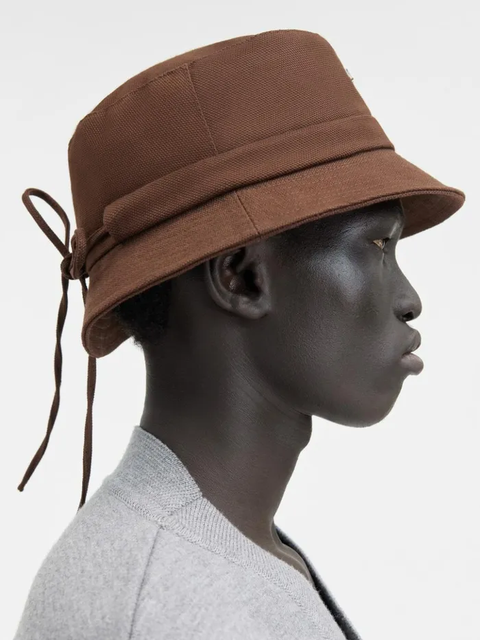 WomenMen Hats JACQUEMUS The Gadjo Bucket Hat Brown WomenMen Hats JACQUEMUS The Gadjo Bucket Hat Brown