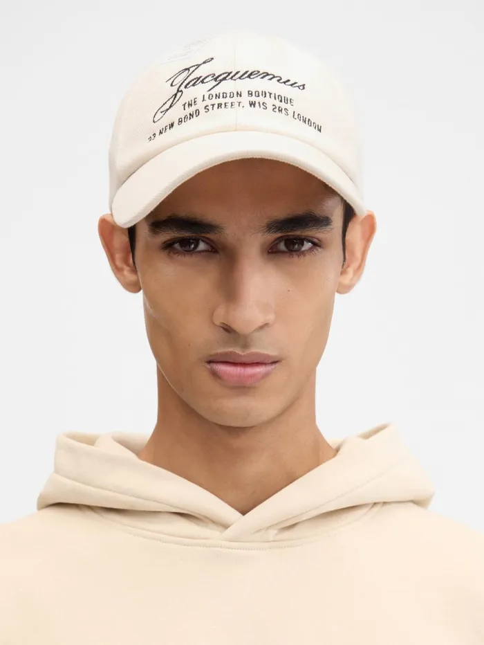 WomenMen Hats JACQUEMUS The London Baseball Cap Offwhite