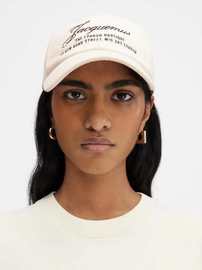 WomenMen Hats JACQUEMUS The London Baseball Cap Offwhite