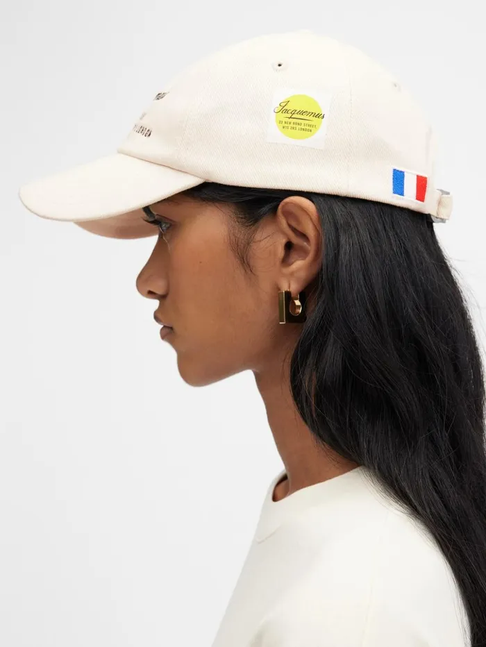 WomenMen Hats JACQUEMUS The London Baseball Cap Offwhite
