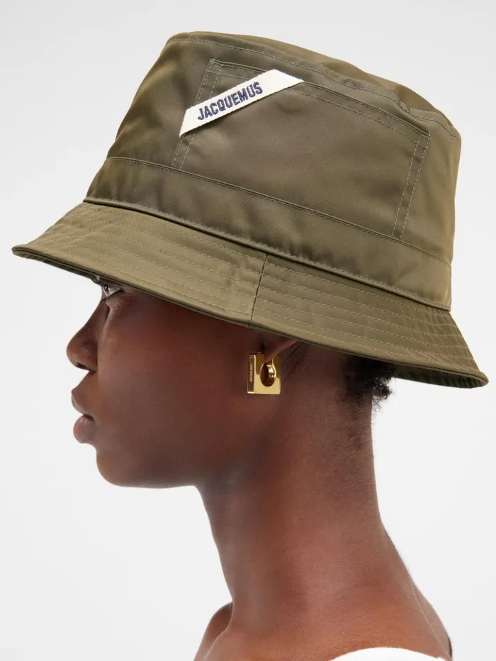 WomenMen Hats JACQUEMUS The Ovalie Bucket Hat Khaki