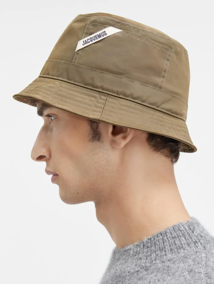 WomenMen Hats JACQUEMUS The Ovalie Bucket Hat Khaki