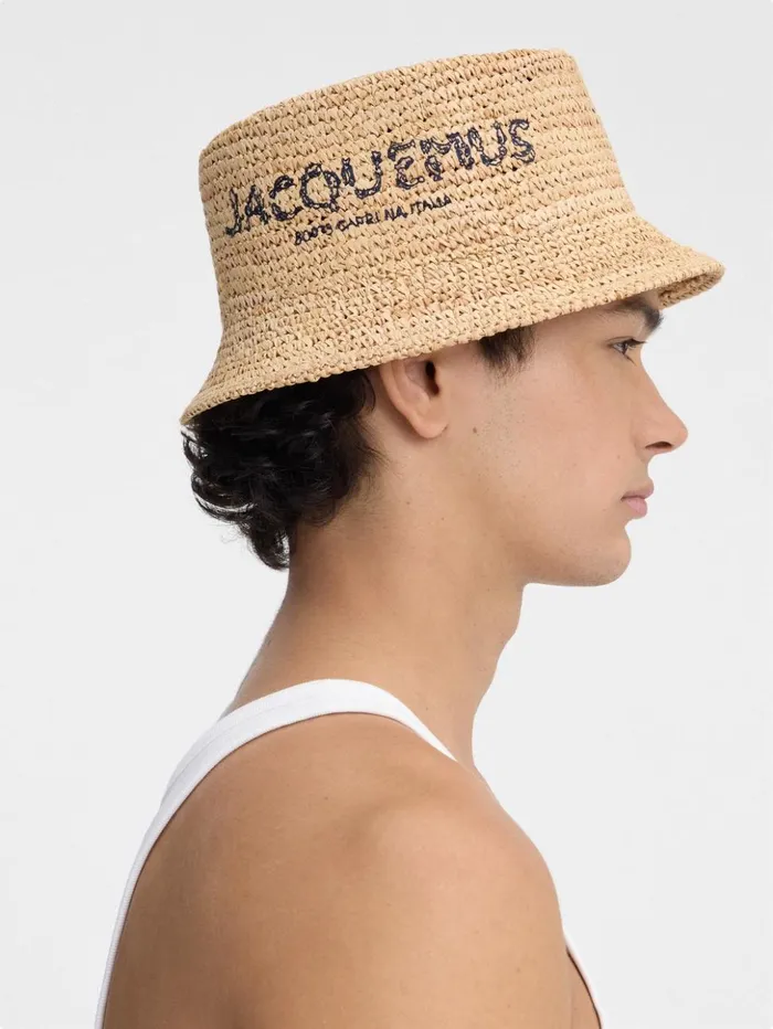 WomenMen Hats JACQUEMUS The Pesco Bucket Hat Natural WomenMen Hats JACQUEMUS The Pesco Bucket Hat Natural
