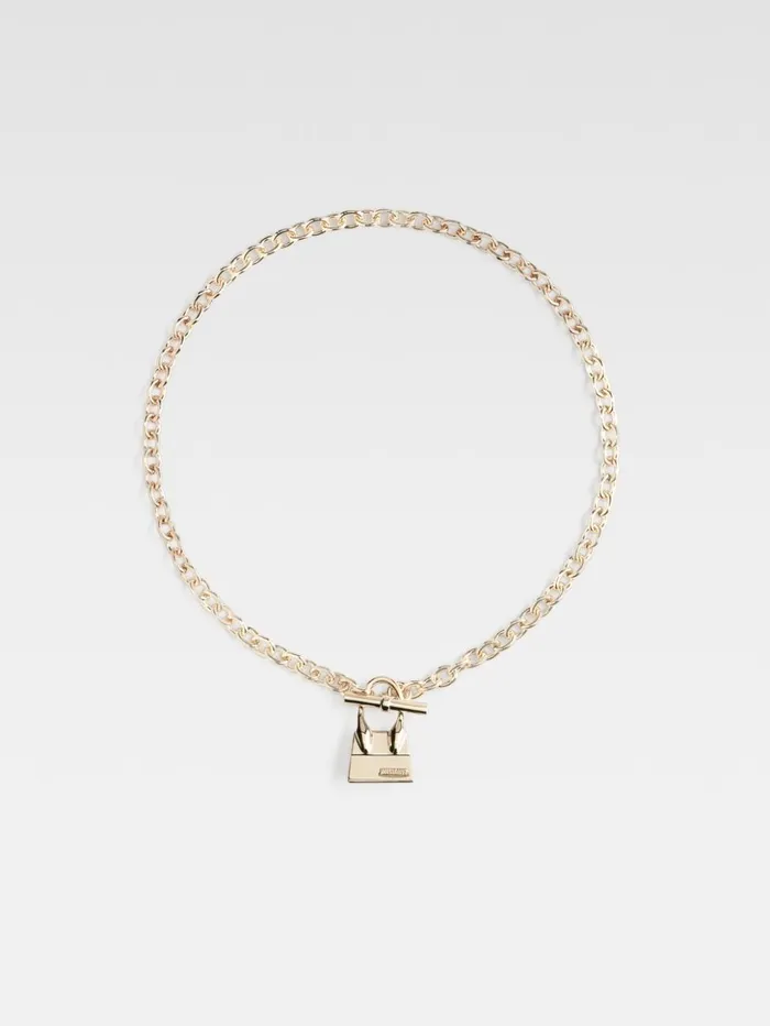 WomenMen Jewellery JACQUEMUS The Chiquito Toggle Charm Necklace Light Gold