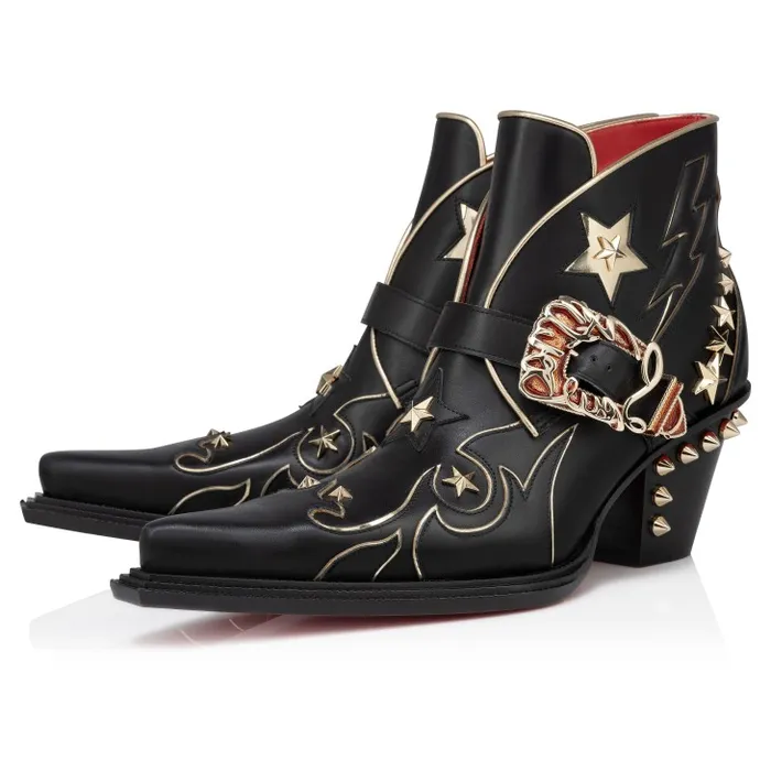 WomenMen Kennywood Low Boots 75 Mm 8211 Nappa Leather 8211 Black Christian Louboutin Boots