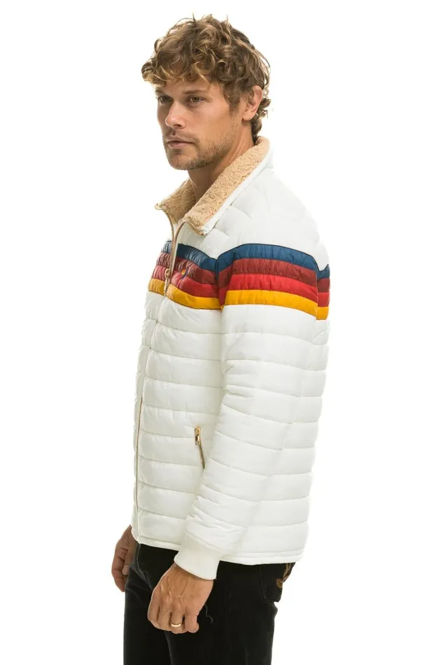WomenMen Outerwear Aviator Nation 4 STRIPE JACKET 8211 WHITE