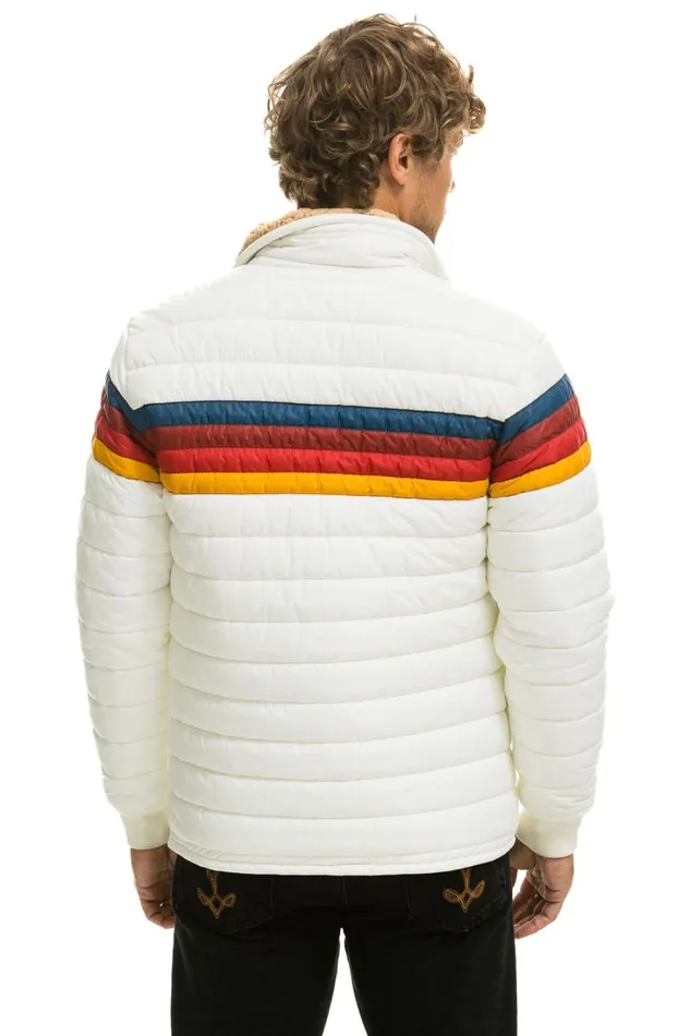WomenMen Outerwear Aviator Nation 4 STRIPE JACKET 8211 WHITE