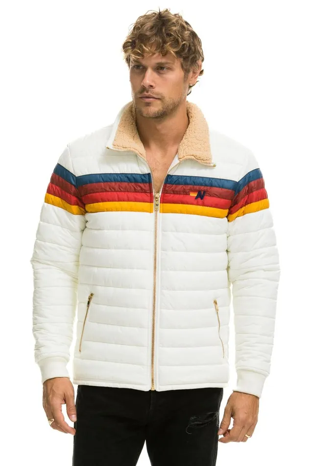 WomenMen Outerwear Aviator Nation 4 STRIPE JACKET 8211 WHITE