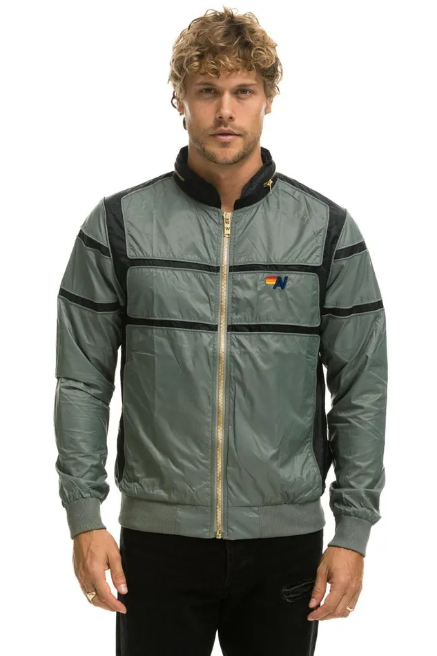 WomenMen Outerwear Aviator Nation RACER JACKET 8211 SEDONA GREY