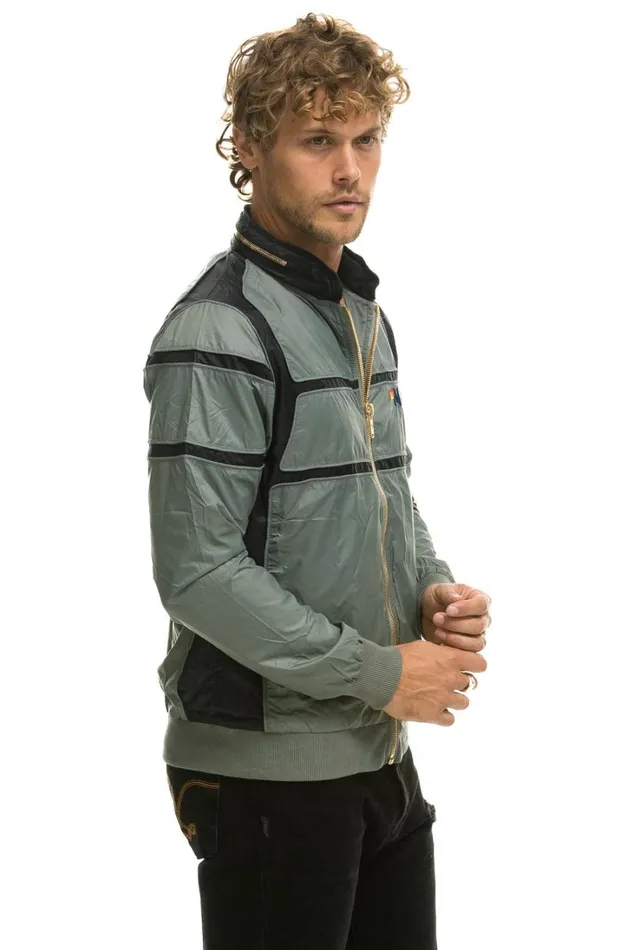 WomenMen Outerwear Aviator Nation RACER JACKET 8211 SEDONA GREY