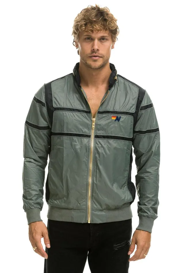 WomenMen Outerwear Aviator Nation RACER JACKET 8211 SEDONA GREY