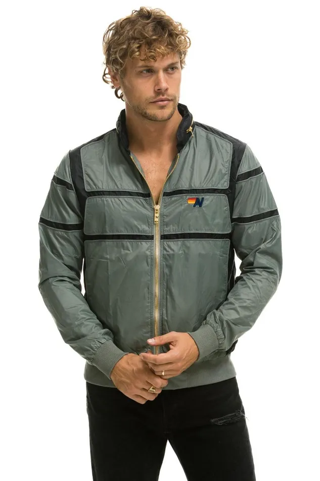 WomenMen Outerwear Aviator Nation RACER JACKET 8211 SEDONA GREY