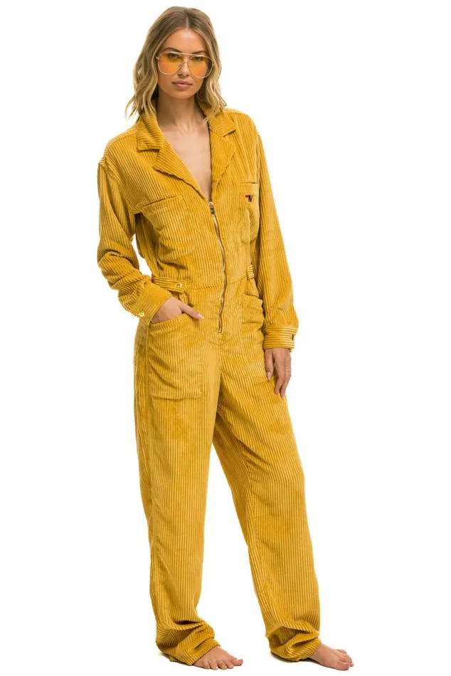 WomenMen Outerwear Aviator Nation UNISEX CORDUROY FLIGHT SUIT 8211 HONEY WomenMen Outerwear Aviator Nation UNISEX CORDUROY FLIGHT SUIT 8211 HONEY