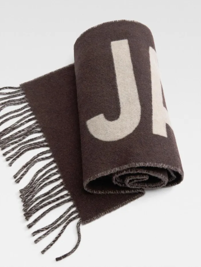 WomenMen Scarves Beanies and Gloves JACQUEMUS The Jacquemus Scarf Multi Brown WomenMen Scarves Beanies and Gloves JACQUEMUS The Jacquemus Scarf Multi Brown