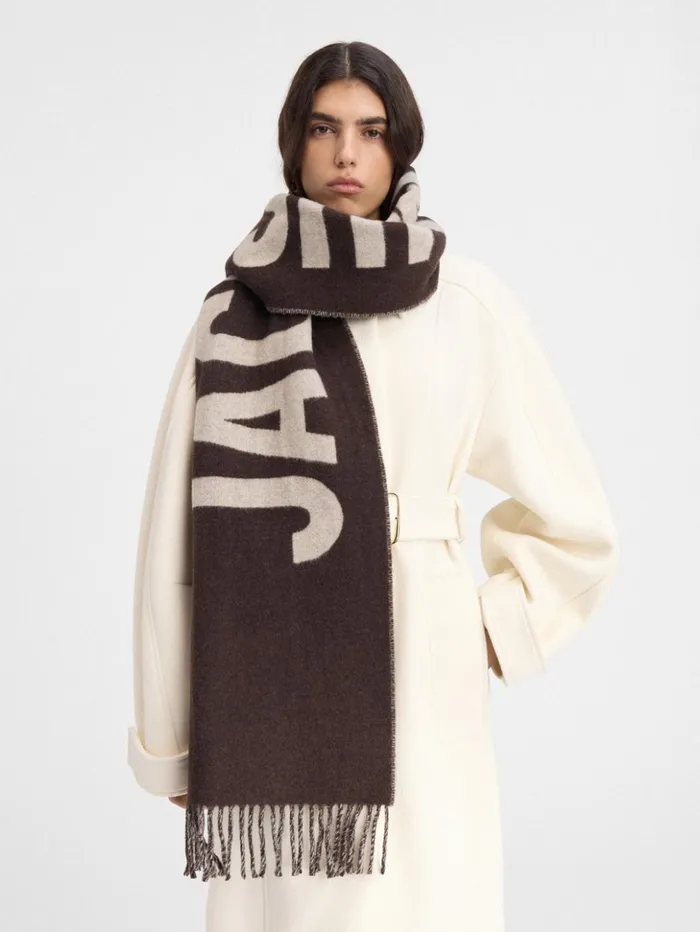 WomenMen Scarves Beanies and Gloves JACQUEMUS The Jacquemus Scarf Multi Brown WomenMen Scarves Beanies and Gloves JACQUEMUS The Jacquemus Scarf Multi Brown
