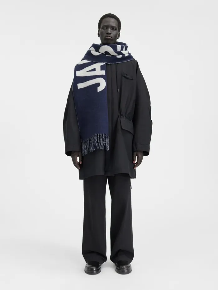 WomenMen Scarves Beanies and Gloves JACQUEMUS The Jacquemus Scarf Navy WomenMen Scarves Beanies and Gloves JACQUEMUS The Jacquemus Scarf Navy