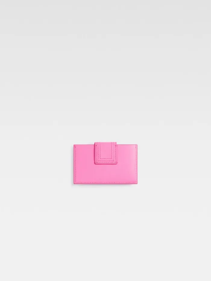WomenMen Small Leather Goods JACQUEMUS The Bambino Cardholder Neon Pink WomenMen Small Leather Goods JACQUEMUS The Bambino Cardholder Neon Pink