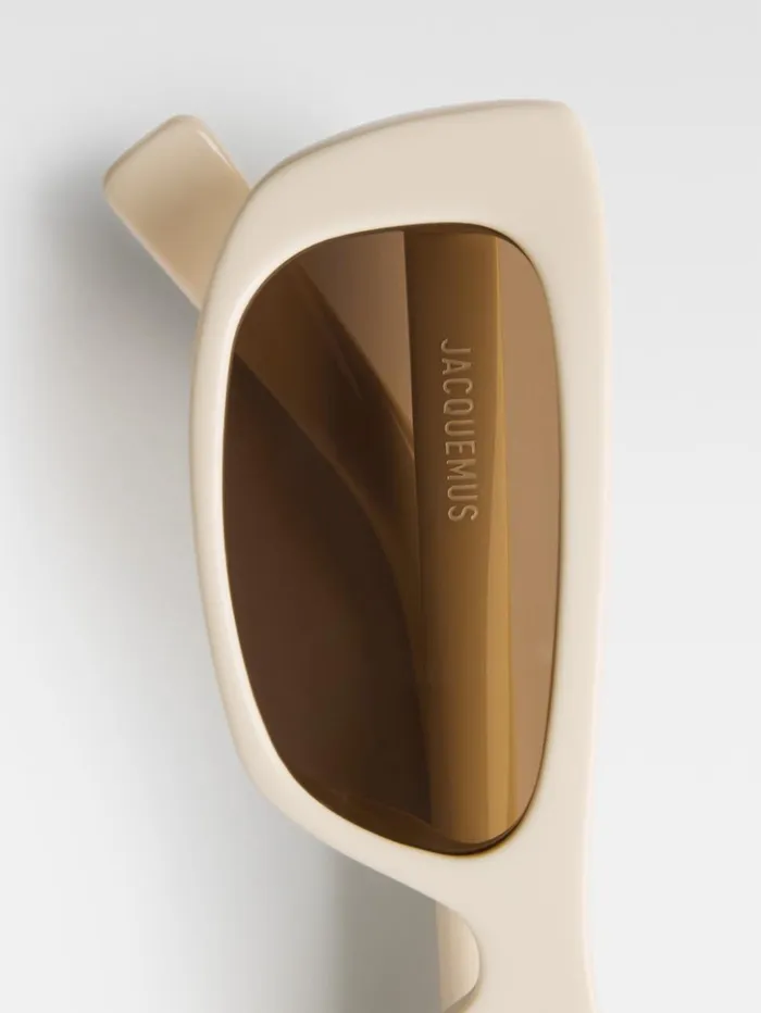 WomenMen Sunglasses JACQUEMUS The Capri Sunglasses Beige WomenMen Sunglasses JACQUEMUS The Capri Sunglasses Beige