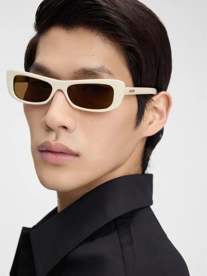 WomenMen Sunglasses JACQUEMUS The Capri Sunglasses Beige WomenMen Sunglasses JACQUEMUS The Capri Sunglasses Beige