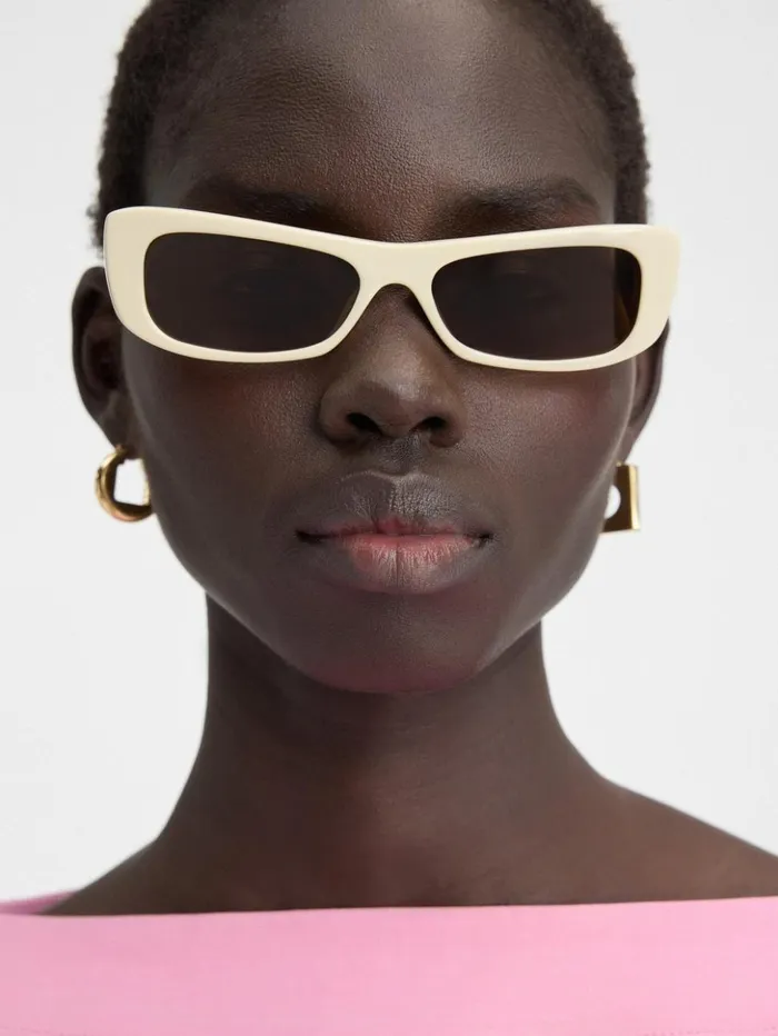 WomenMen Sunglasses JACQUEMUS The Capri Sunglasses Beige WomenMen Sunglasses JACQUEMUS The Capri Sunglasses Beige