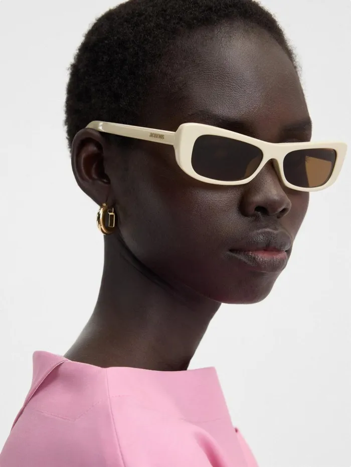 WomenMen Sunglasses JACQUEMUS The Capri Sunglasses Beige WomenMen Sunglasses JACQUEMUS The Capri Sunglasses Beige