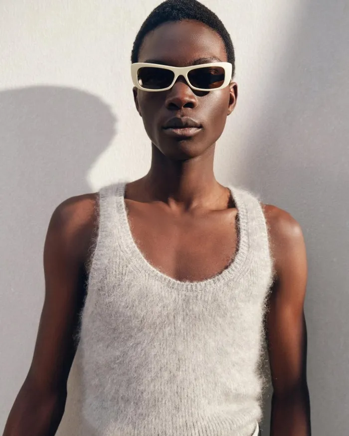 WomenMen Sunglasses JACQUEMUS The Capri Sunglasses Beige WomenMen Sunglasses JACQUEMUS The Capri Sunglasses Beige