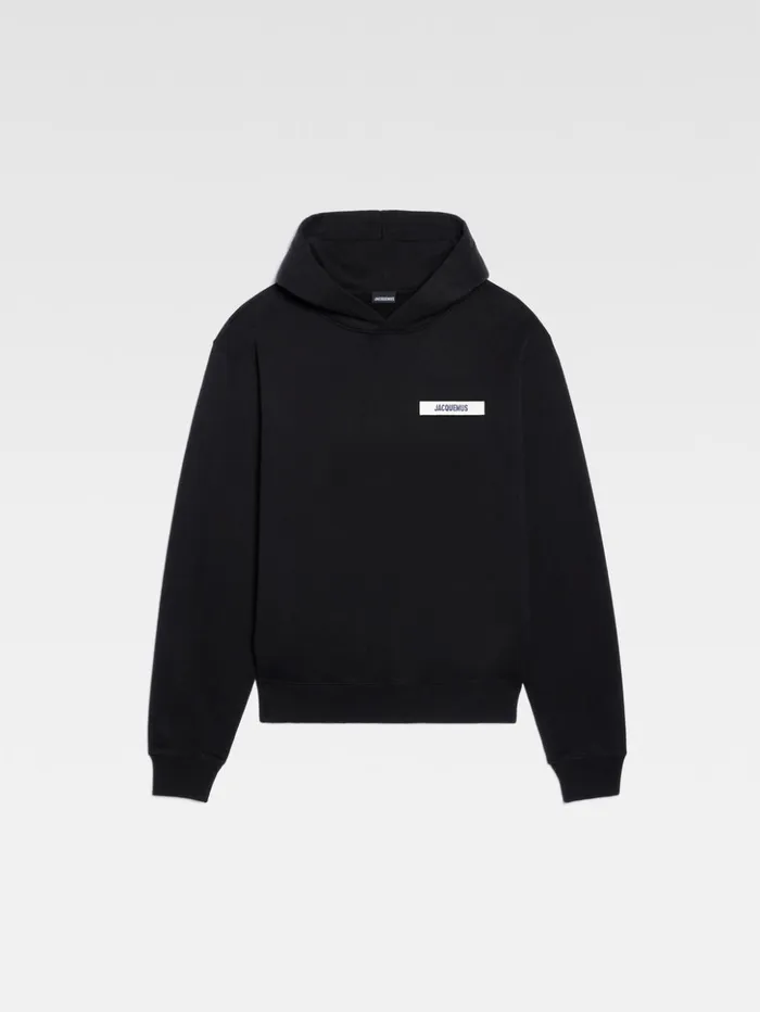 WomenMen Sweatshirts and Joggings JACQUEMUS The Gros Grain Hoodie Black WomenMen Sweatshirts and Joggings JACQUEMUS The Gros Grain Hoodie Black