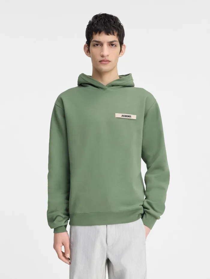 WomenMen Sweatshirts and Joggings JACQUEMUS The Gros Grain Hoodie Light Green