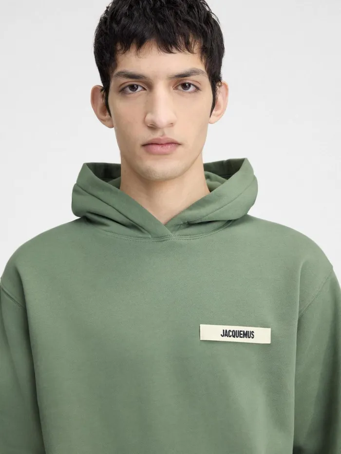 WomenMen Sweatshirts and Joggings JACQUEMUS The Gros Grain Hoodie Light Green WomenMen Sweatshirts and Joggings JACQUEMUS The Gros Grain Hoodie Light Green