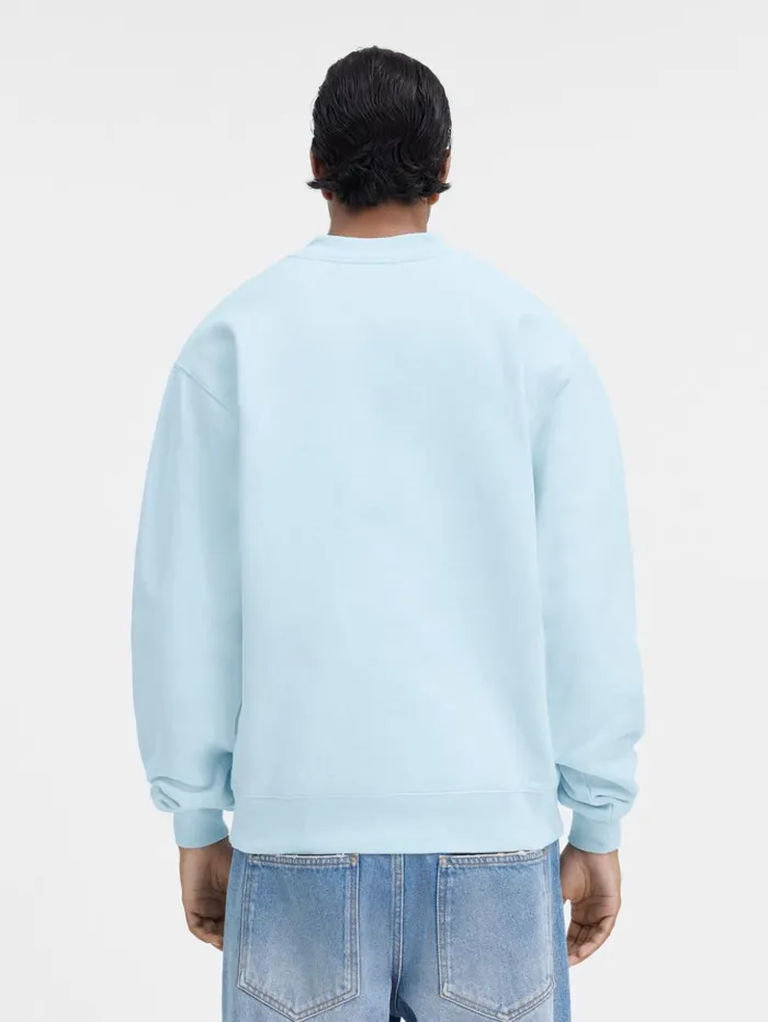 WomenMen Sweatshirts and Joggings JACQUEMUS The Gros Grain Sweatshirt Light Blue WomenMen Sweatshirts and Joggings JACQUEMUS The Gros Grain Sweatshirt Light Blue