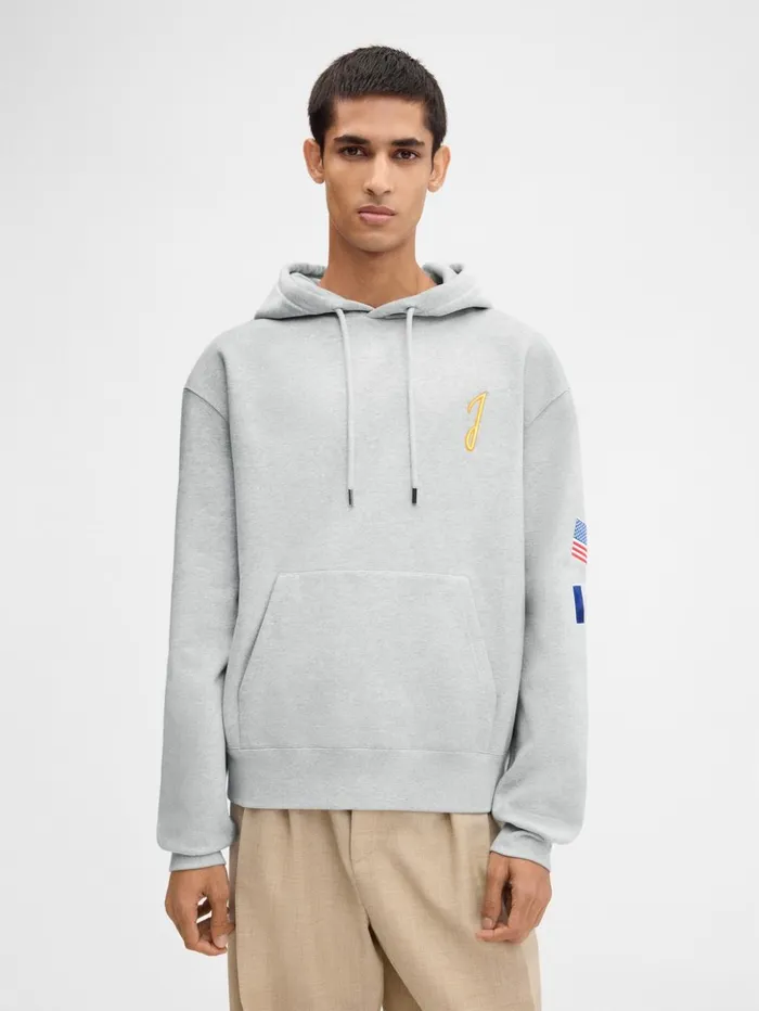 WomenMen Sweatshirts and Joggings JACQUEMUS The New York Hoodie New York Adresse Grey