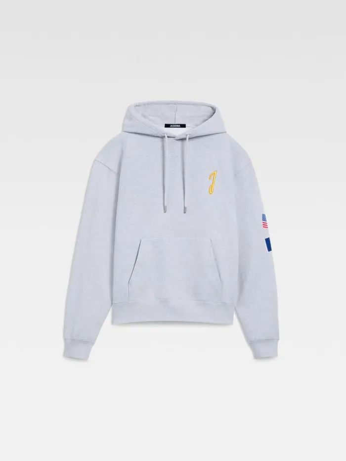 WomenMen Sweatshirts and Joggings JACQUEMUS The New York Hoodie New York Adresse Grey WomenMen Sweatshirts and Joggings JACQUEMUS The New York Hoodie New York Adresse Grey