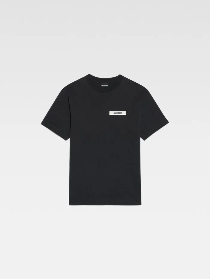 WomenMen Tshirts JACQUEMUS The Gros Grain Tshirt Black WomenMen Tshirts JACQUEMUS The Gros Grain Tshirt Black