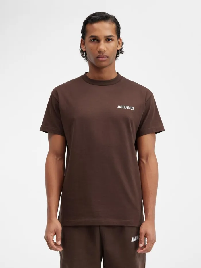 WomenMen Tshirts JACQUEMUS The Jacquemus Tshirt Brown