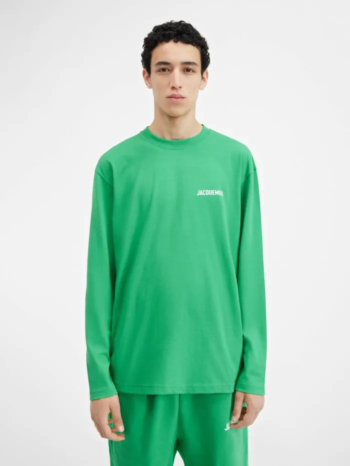 WomenMen Tshirts JACQUEMUS The Longsleeve Tshirt Green
