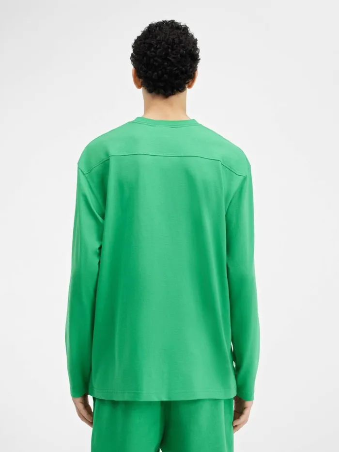 WomenMen Tshirts JACQUEMUS The Longsleeve Tshirt Green