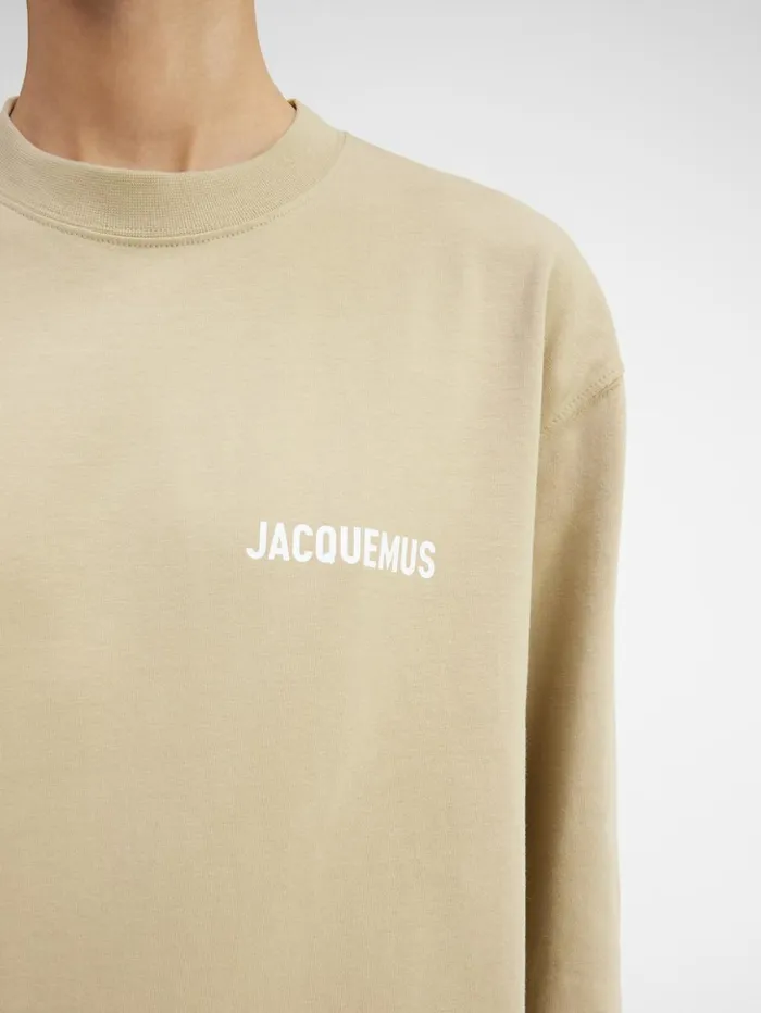 WomenMen Tshirts JACQUEMUS The Longsleeve Tshirt Light Khaki WomenMen Tshirts JACQUEMUS The Longsleeve Tshirt Light Khaki