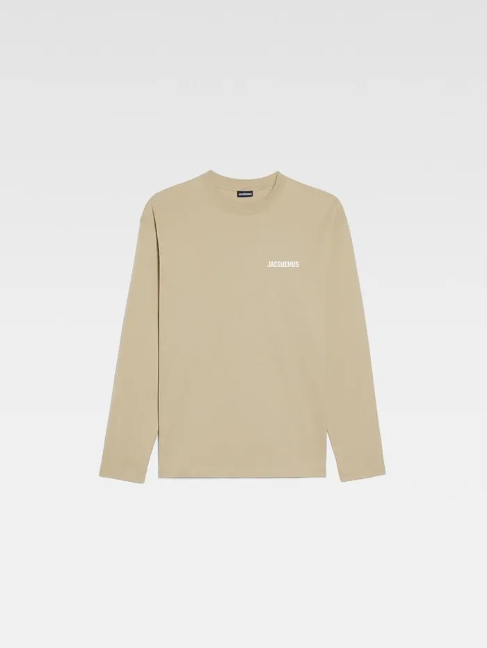 WomenMen Tshirts JACQUEMUS The Longsleeve Tshirt Light Khaki WomenMen Tshirts JACQUEMUS The Longsleeve Tshirt Light Khaki