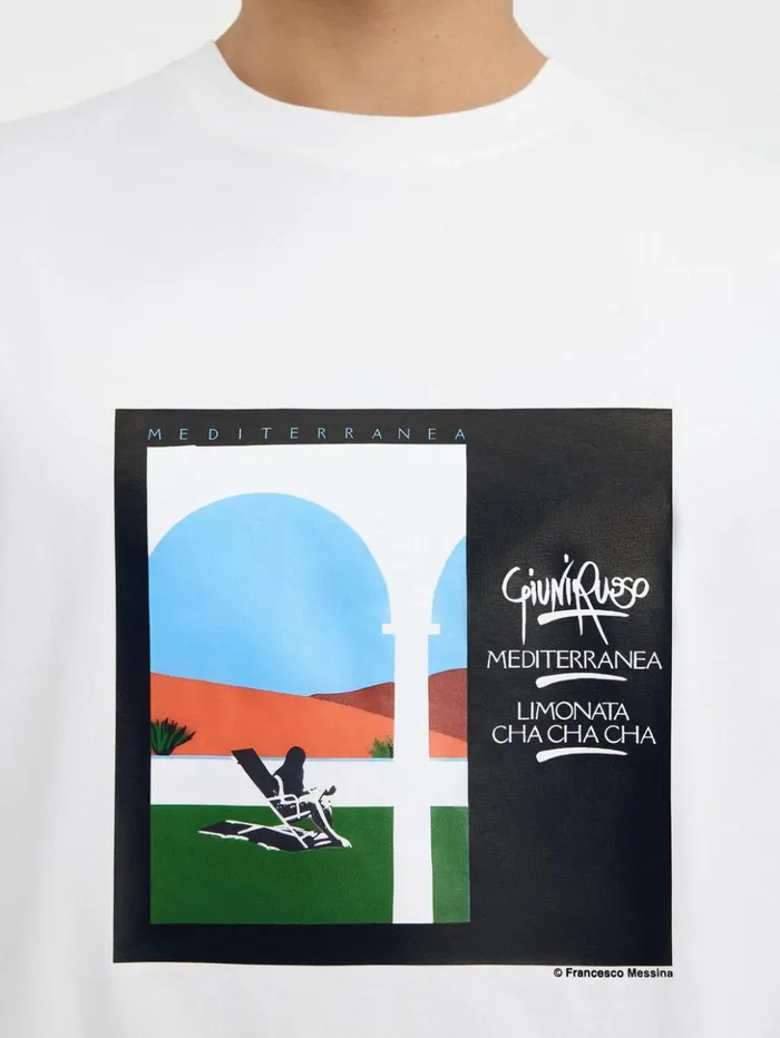 WomenMen Tshirts JACQUEMUS The Scesa Tshirt Mediterranea Print WomenMen Tshirts JACQUEMUS The Scesa Tshirt Mediterranea Print