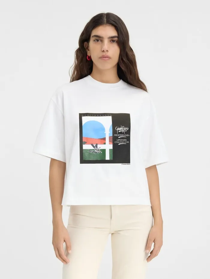 WomenMen Tshirts JACQUEMUS The Scesa Tshirt Mediterranea Print WomenMen Tshirts JACQUEMUS The Scesa Tshirt Mediterranea Print