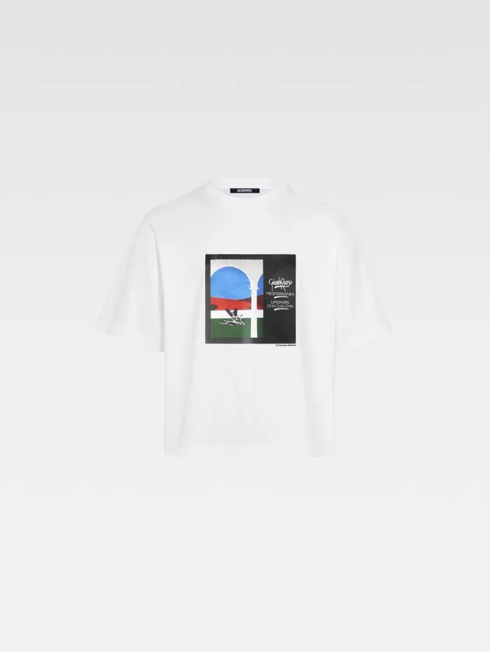 WomenMen Tshirts JACQUEMUS The Scesa Tshirt Mediterranea Print WomenMen Tshirts JACQUEMUS The Scesa Tshirt Mediterranea Print