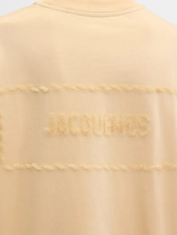 WomenMen Tshirts JACQUEMUS The Torsade Tshirt Beige WomenMen Tshirts JACQUEMUS The Torsade Tshirt Beige