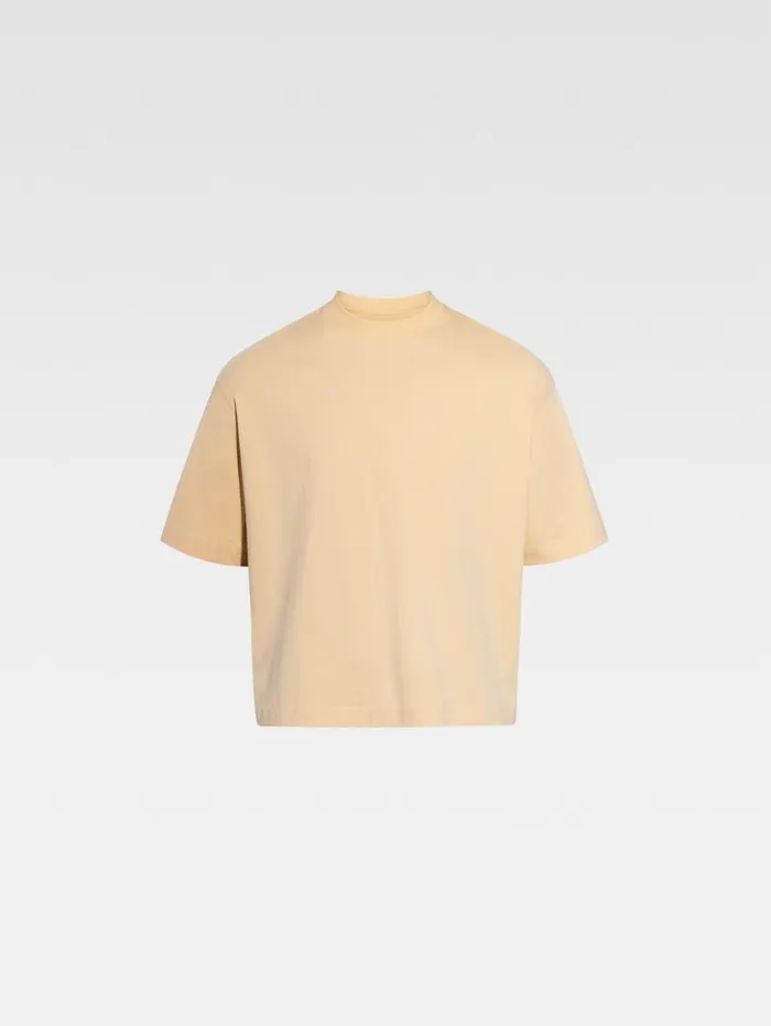 WomenMen Tshirts JACQUEMUS The Torsade Tshirt Beige WomenMen Tshirts JACQUEMUS The Torsade Tshirt Beige