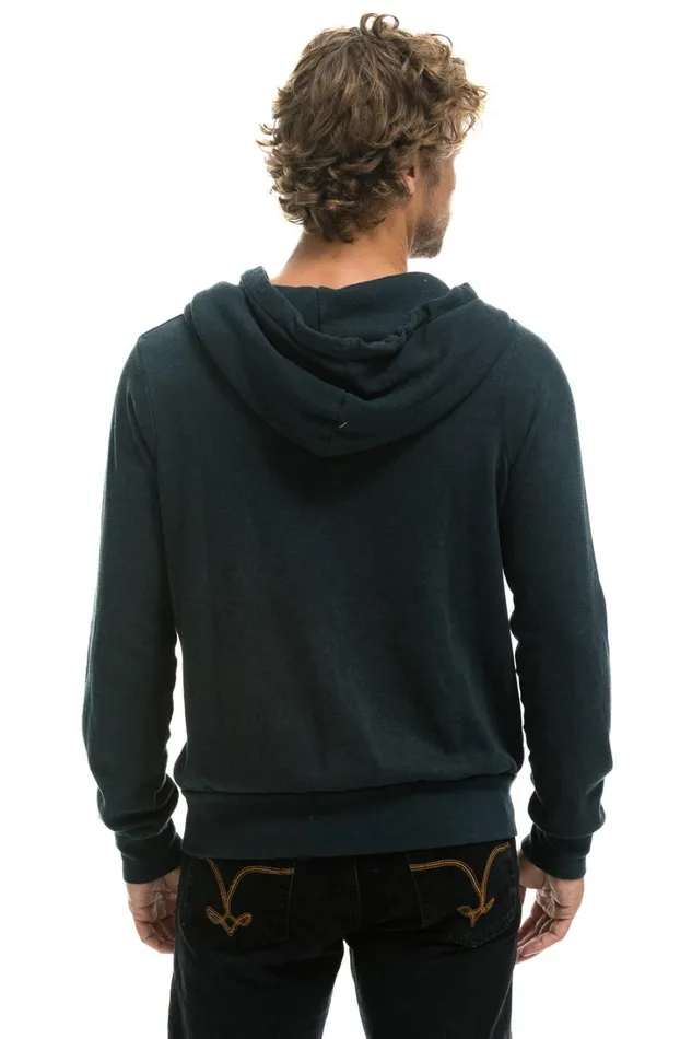 WomenMen Tops Aviator Nation 5 STRIPE HOODIE 8211 CHARCOAL BLUE