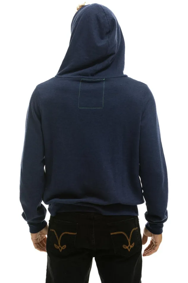 WomenMen Tops Aviator Nation 5 STRIPE HOODIE 8211 NAVY
