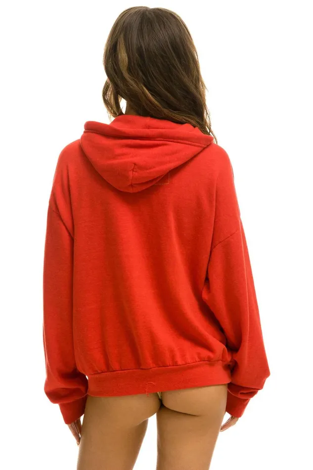 WomenMen Tops Aviator Nation AVIATOR NATION AIM YOUTH MENTAL HEALTH RELAXED PULLOVER HOODIE 8211 RED WomenMen Tops Aviator Nation AVIATOR NATION AIM YOUTH MENTAL HEALTH RELAXED PULLOVER HOODIE 8211 RED